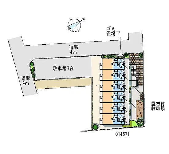 ★手数料０円★羽村市羽中　月極駐車場（LP）